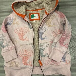 Boden Pink Mermaid Print Hoodie